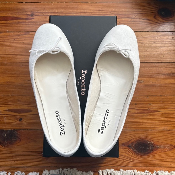White Repetto Cendrillon ballet flats - Picture 6 of 6